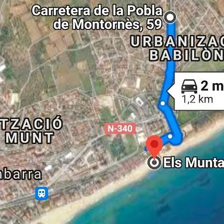 Casa Diana: Vista Al Mar Y 3min A La Playa Y 30min A Portaventura Torredembarra